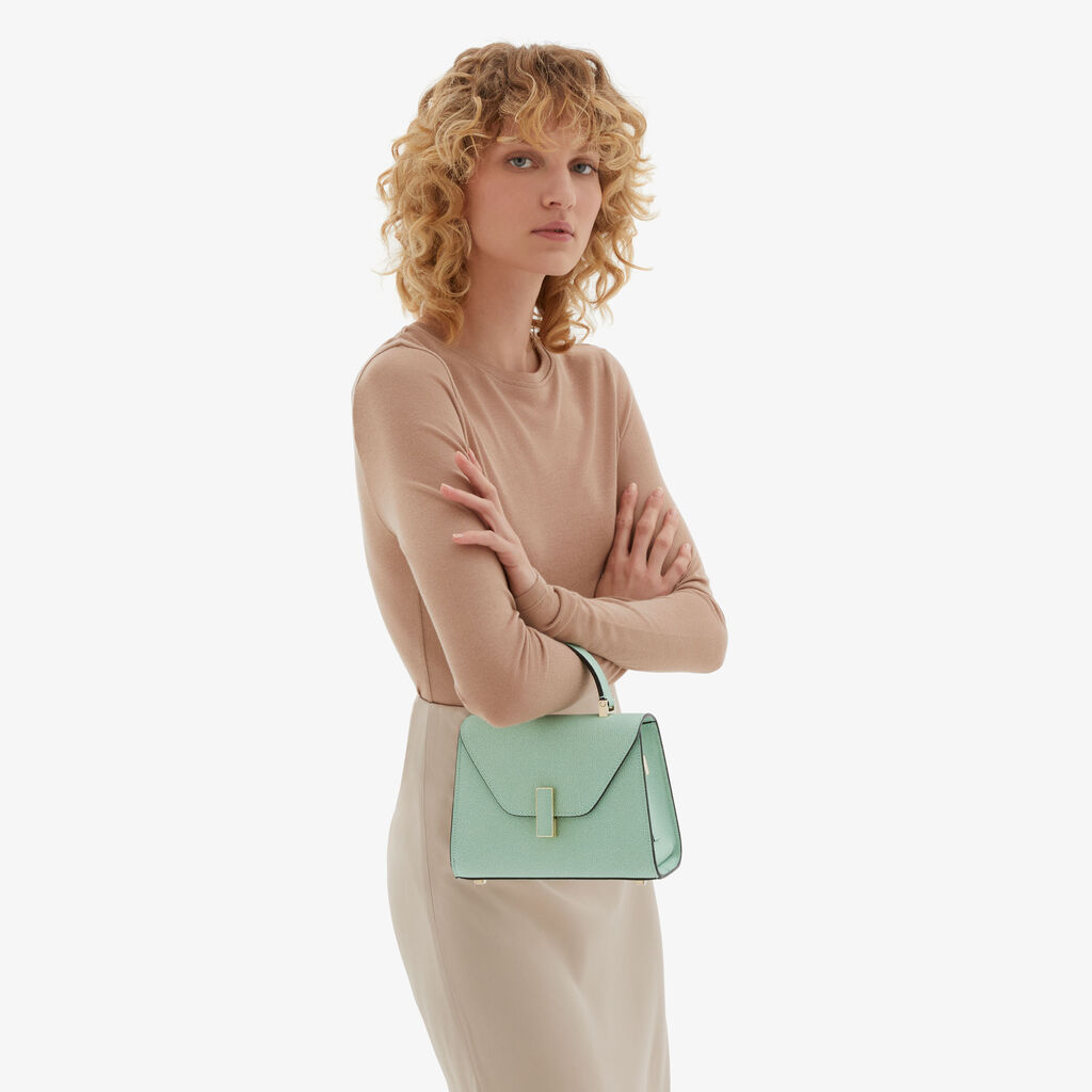 Iside crossbody micro bag - Aqua Green - Vitello VS - Valextra - 2