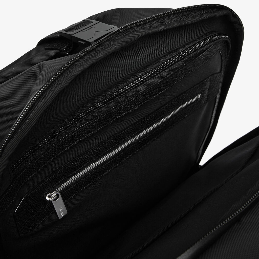 Assoluto Travel Backpack - Black - Tessuto Baltimora/Vitello VS - Valextra - 3