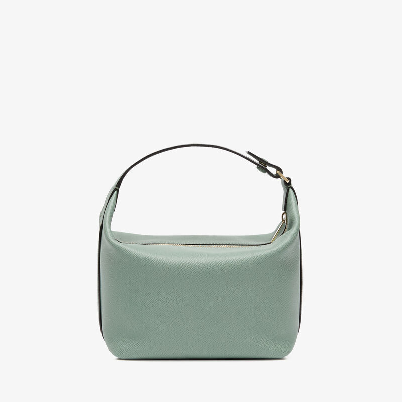 Mochi Top Handle Mini Bag - Eucalyptus Green - Millepunte Soft calf leather - Valextra - 6