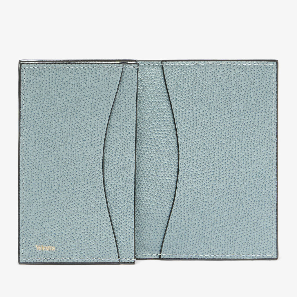 Lily Card Case Onda -  - Vitello VS-Intarsio+Ricamo Giglio - Valextra - 5