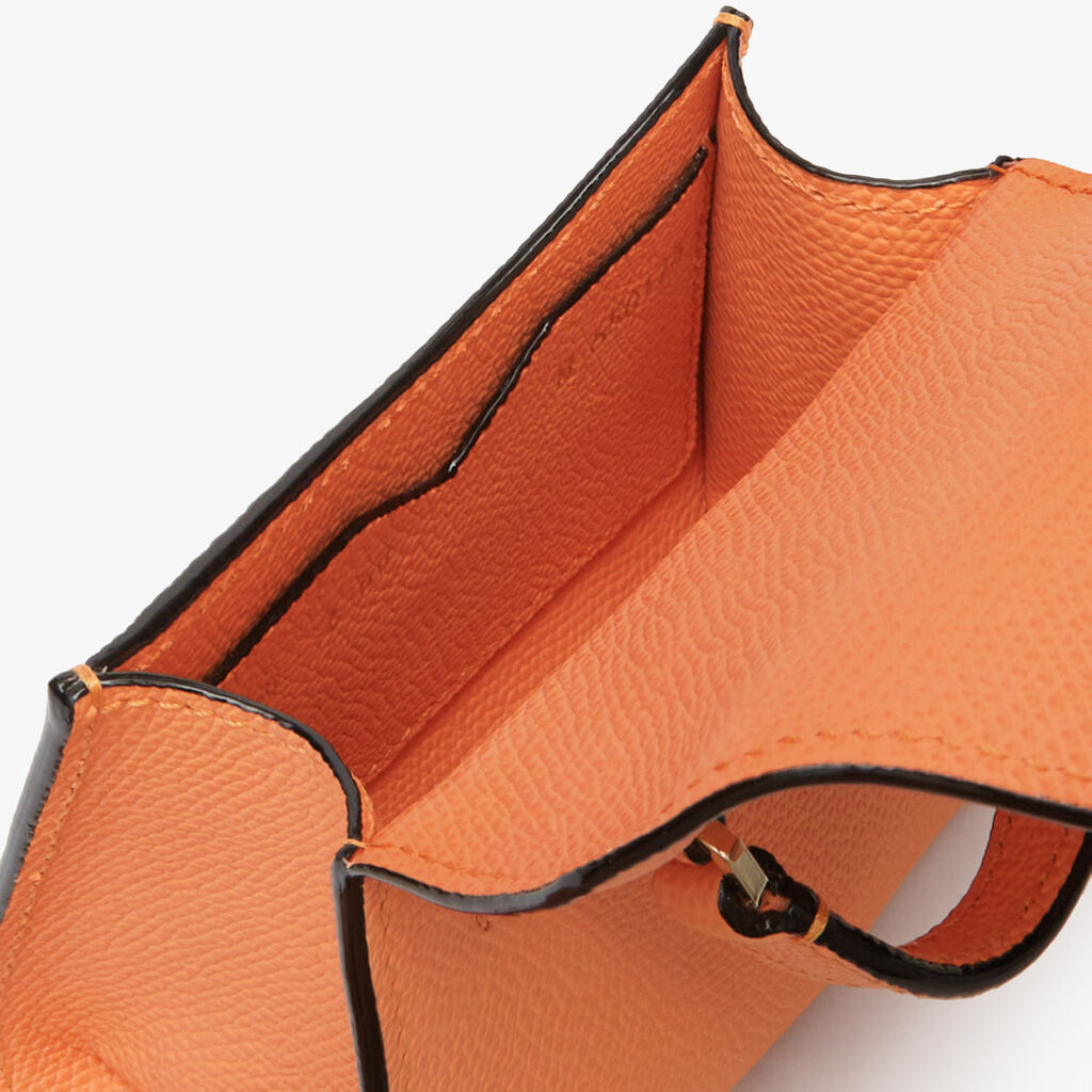 Iside Belt Bag - Peach Orange - Vitello VS - Valextra - 4