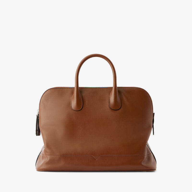 MyLogo Sublime Bowling Medium Bag - Chocolate Brown - Sublime smooth leather - Valextra - 6