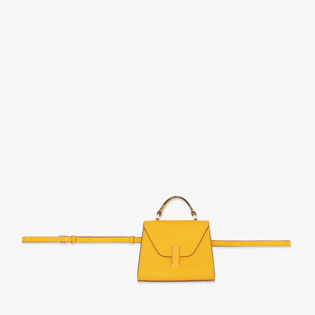 Iside Belt Bag - Yellow Sun - Vitello VS - Valextra - 1