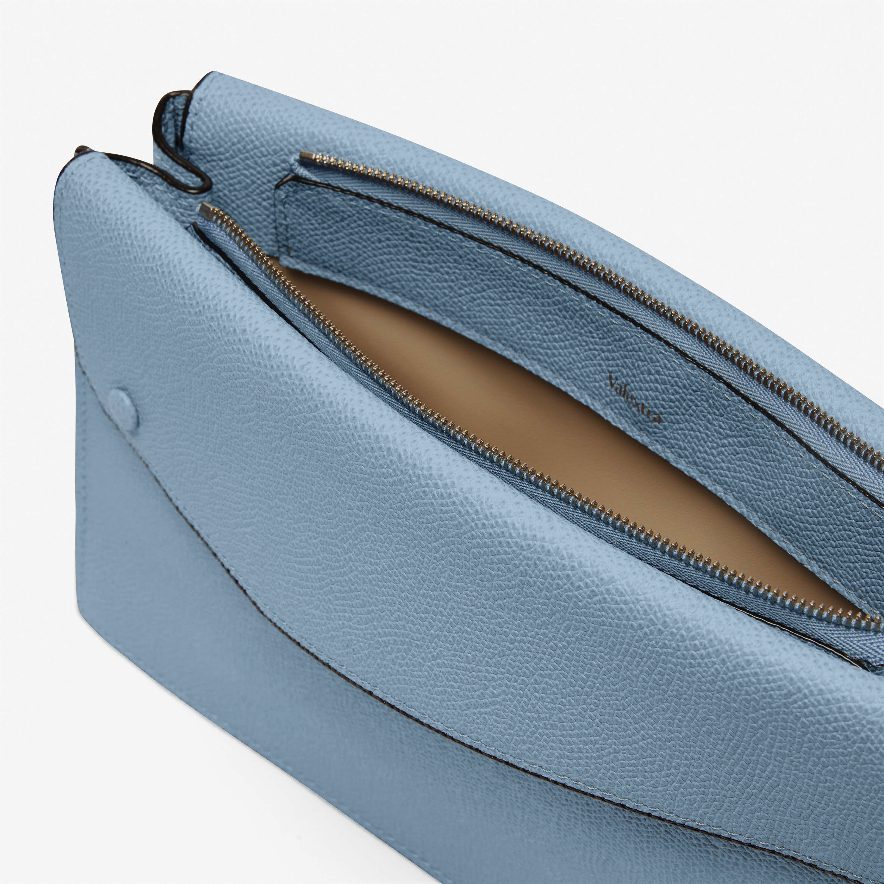 Men's Light blue Leather crossbody bag | Valextra Pocket