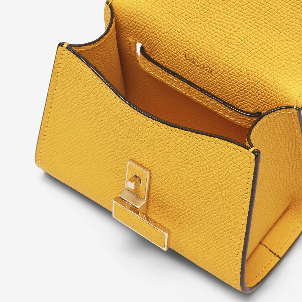 Borsa Cintura Iside - Giallo Sole - Vitello VS - Valextra - 3