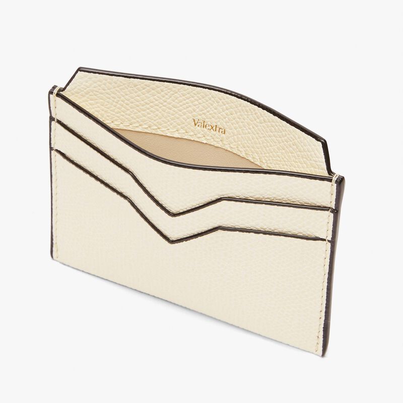 4CC Card Case - Pergamena White - Millepunte calf leather - Valextra - 3