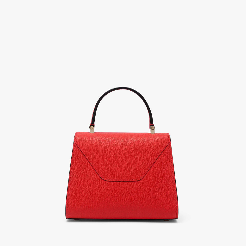 Borsa a Mano Iside Mini - Rosso Love - Vitello VS - Valextra - 6