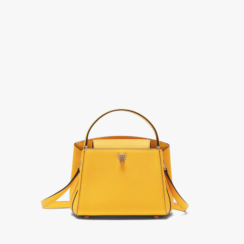 Borsa a tracolla Brera Micro - Giallo Sole - Vitello VS - Valextra - 1