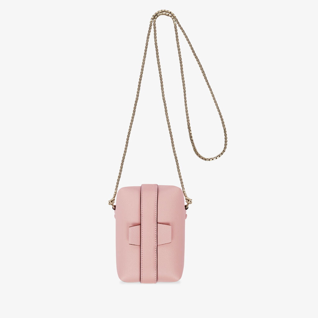 Tric Trac crossbody nano bag - Peony Pink - Vitello VS - Valextra - 1