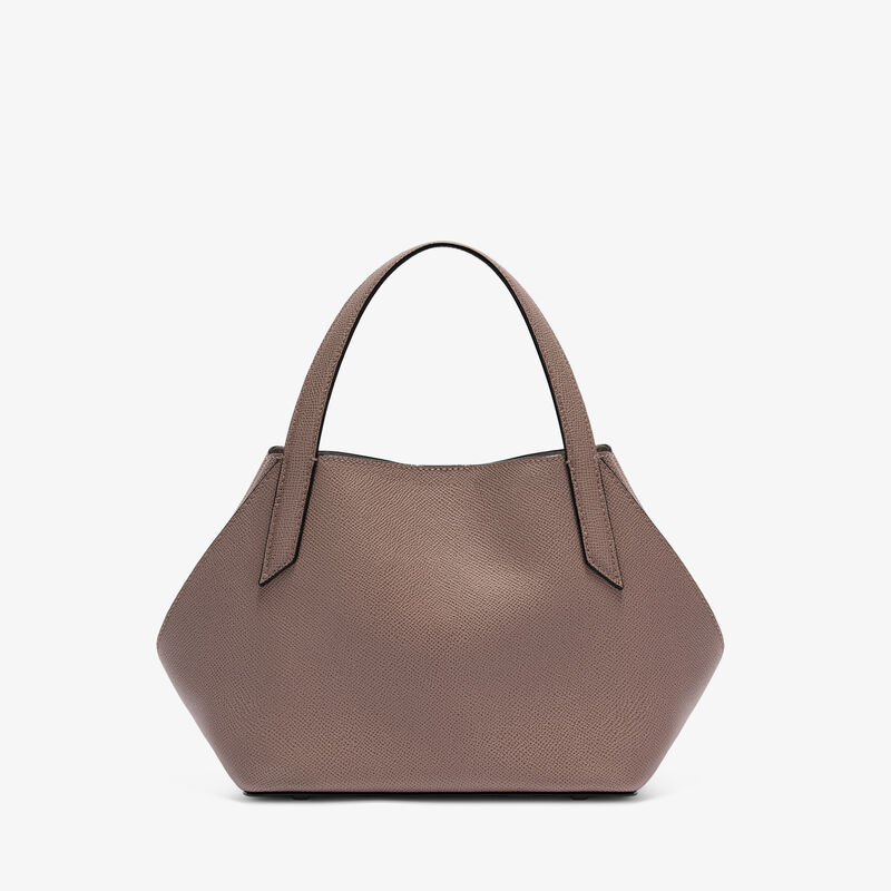 Gio Two Handles Bag - Sahara Brown - Millepunte Soft calf leather - Valextra - 7