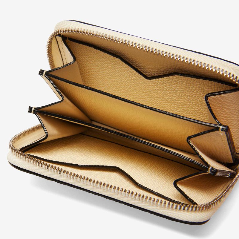 Card Holder Zip Around - Pergamena White - Millepunte calf leather - Valextra - 2