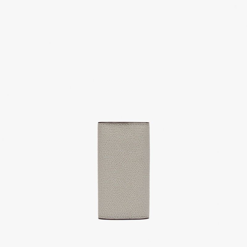 Key Holder 6 Hooks - Ash Grey - Millepunte calf leather - Valextra - 3