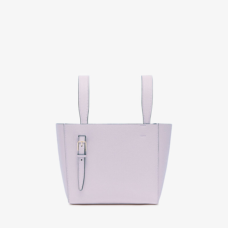 Soft Bucket Micro bag - Wisteria Pink - Millepunte calf leather - Valextra - 5