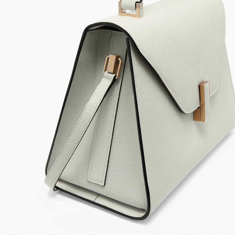 Iside Top handle medium bag - Off White - Millepunte calf leather - Valextra - 3