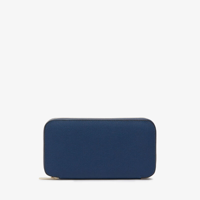 Zip Around 10 CC Wallet - Sapphire Blue - Millepunte calf leather - Valextra - 3