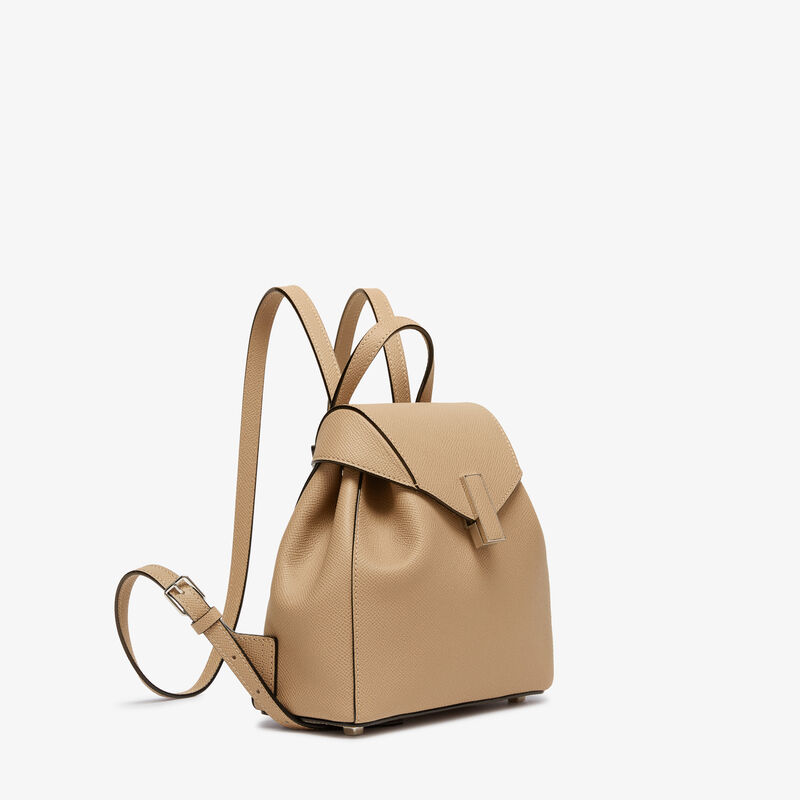 Iside Backpack Mini - Cashmere Beige - Millepunte Soft calf leather - Valextra - 5