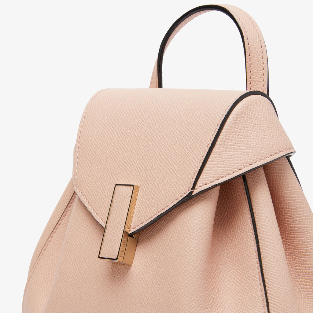 Iside Mini Backpack - Bonne Mine Pink - Vitello Millepunte Soft - Valextra - 6