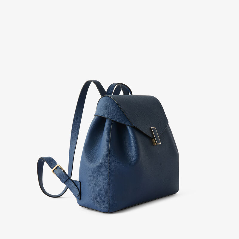 Iside Medium Backpack - Sapphire Blue - Millepunte Soft calf leather - Valextra - 3