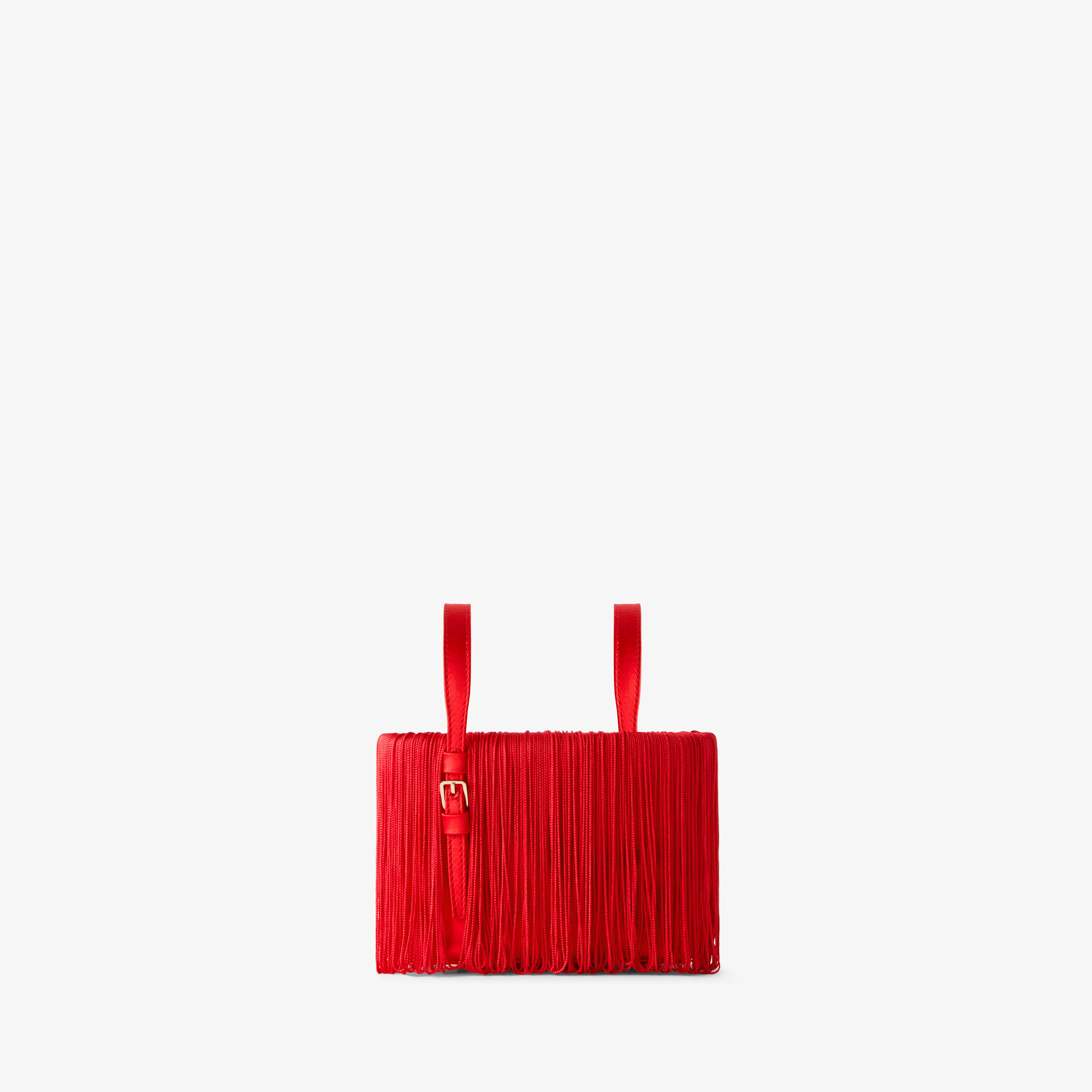 Women's Crimson Red Luxury Leather Bucket Nano Bag | Valextra Soft