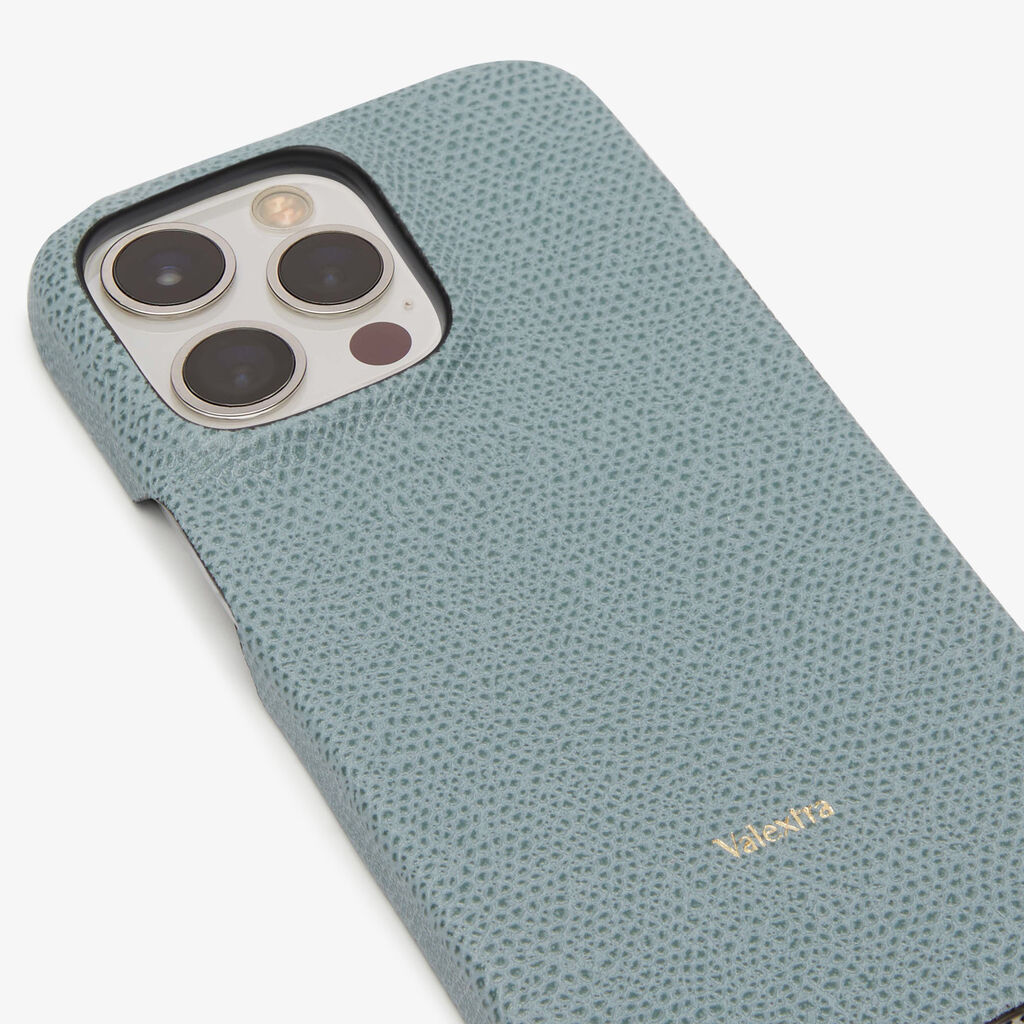 Iphone 13 Pro Cover - Smokey Blue - Vitello VS - Valextra - 2