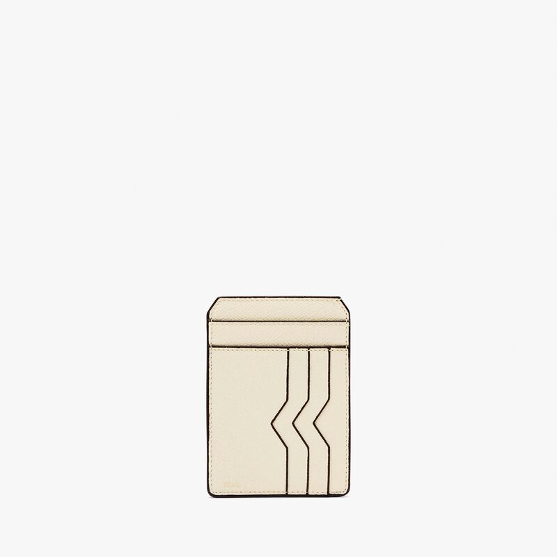 Card Case and Document Holder - Pergamena White - Millepunte calf leather - Valextra - 1