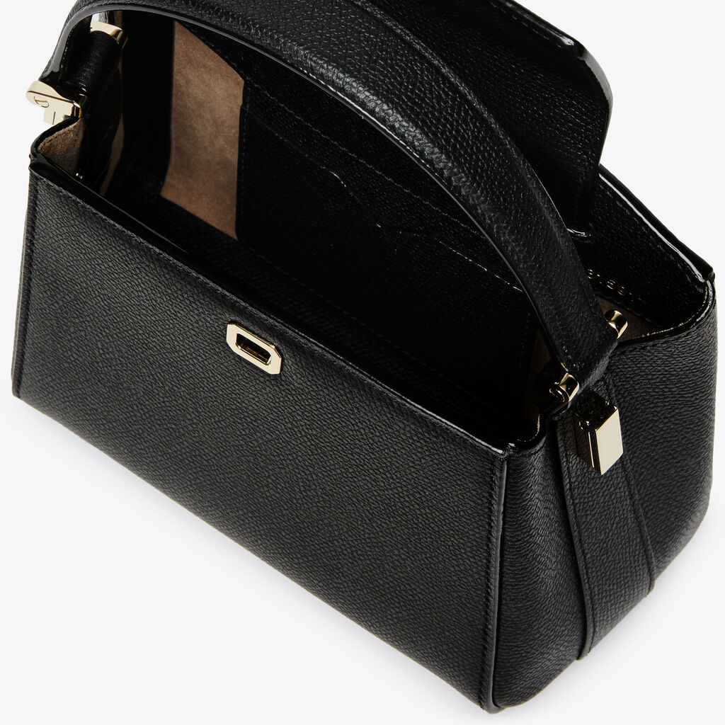 Brera crossbody micro bag - Black - Vitello VS - Valextra - 2