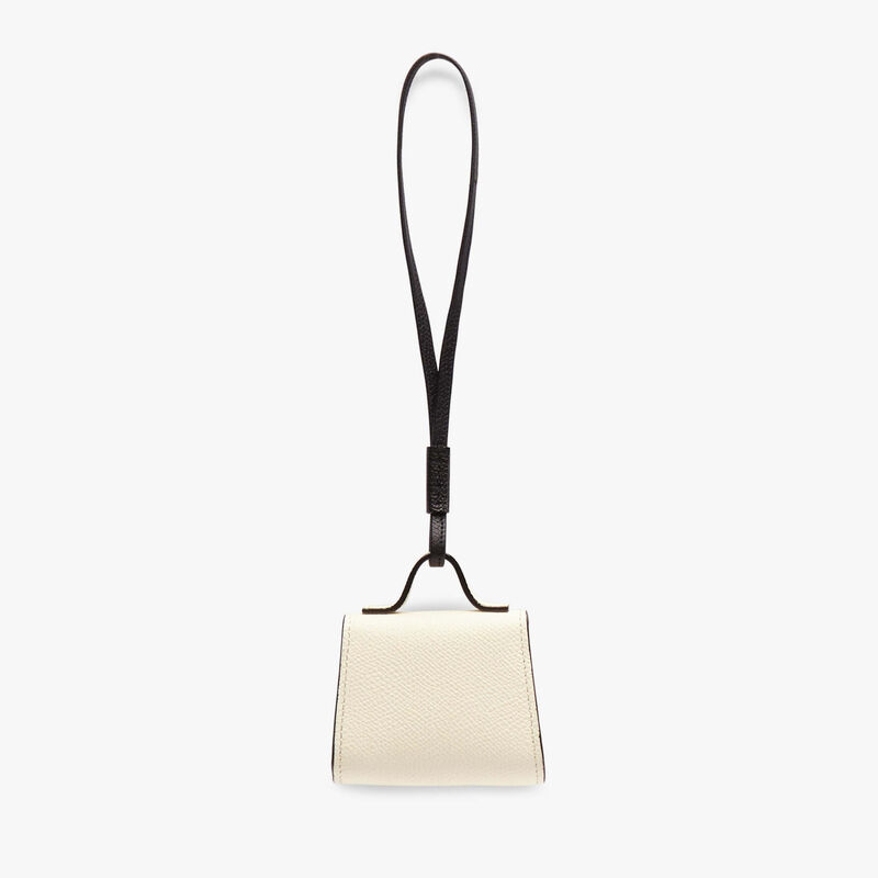 Iside Charm - Pergamena White/Black - Millepunte calf leather - Valextra - 4