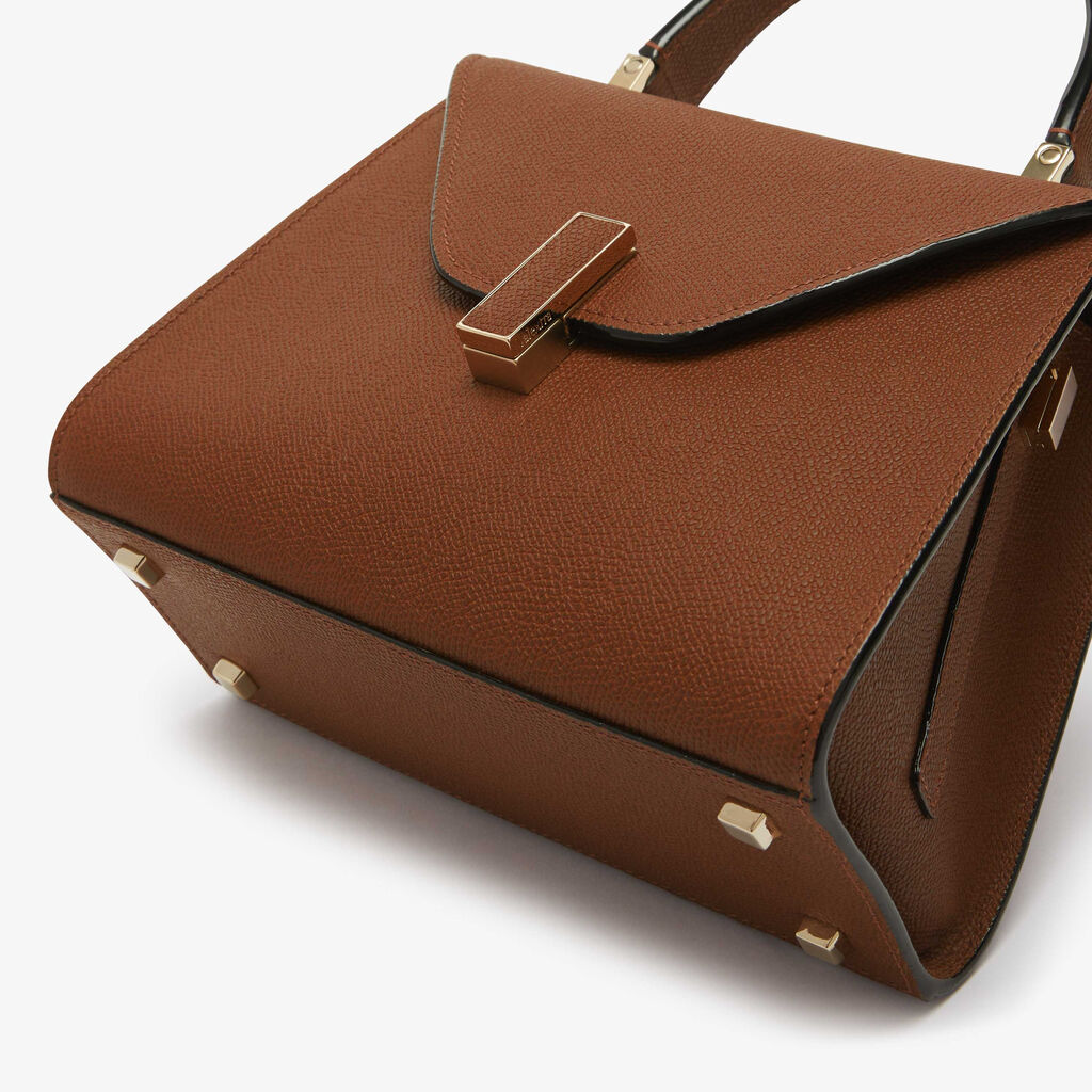 Iside Top Handle Mini Bag - Chocoloate Brown - Vitello VS - Valextra - 5