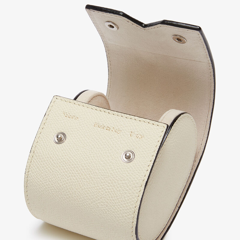 Single Watch Case - Pergamena White - Millepunte calf leather - Valextra - 3