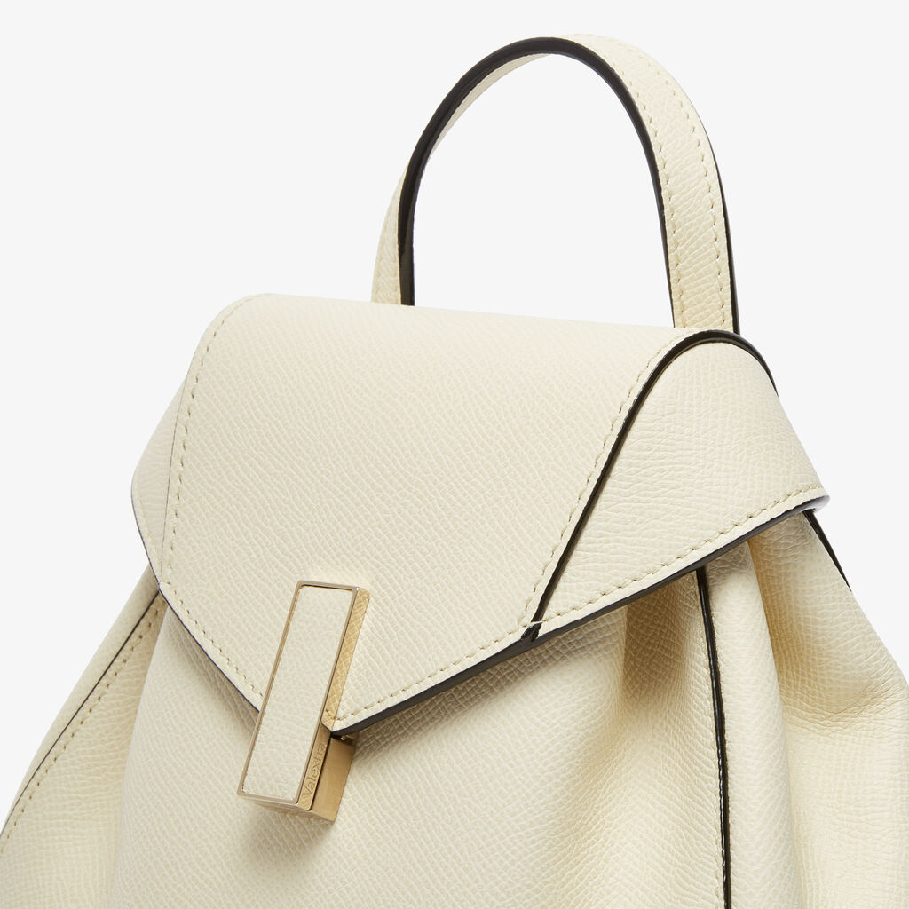 Iside Mini Backpack - Pergamena White - Vitello Millepunte Soft - Valextra - 5