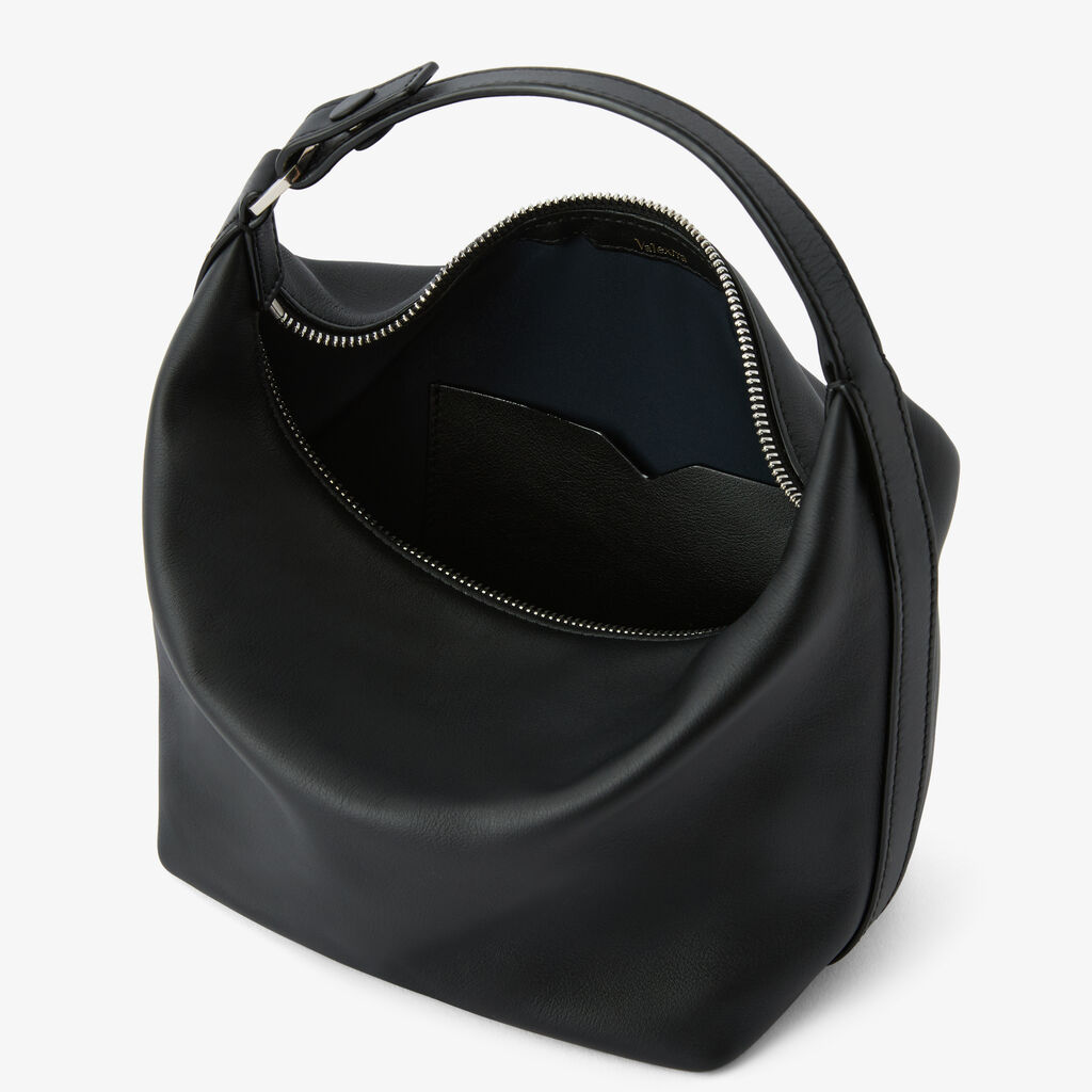 Mochi Sublime Top Handle Mini Bag - Black - Sublime smooth leather - Valextra - 3
