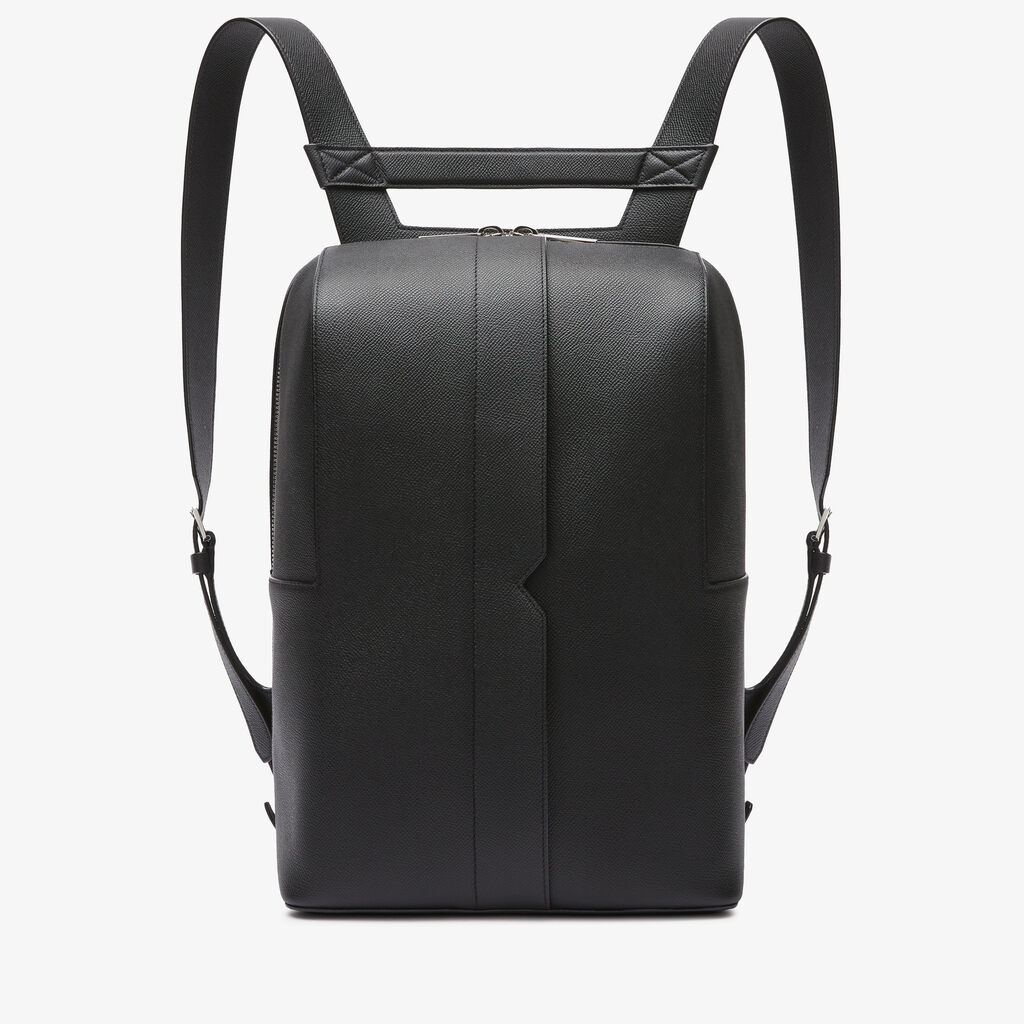 Valextra Zaino V-Line | Pelle di vitello Millepunte Soft | Nero | Valextra