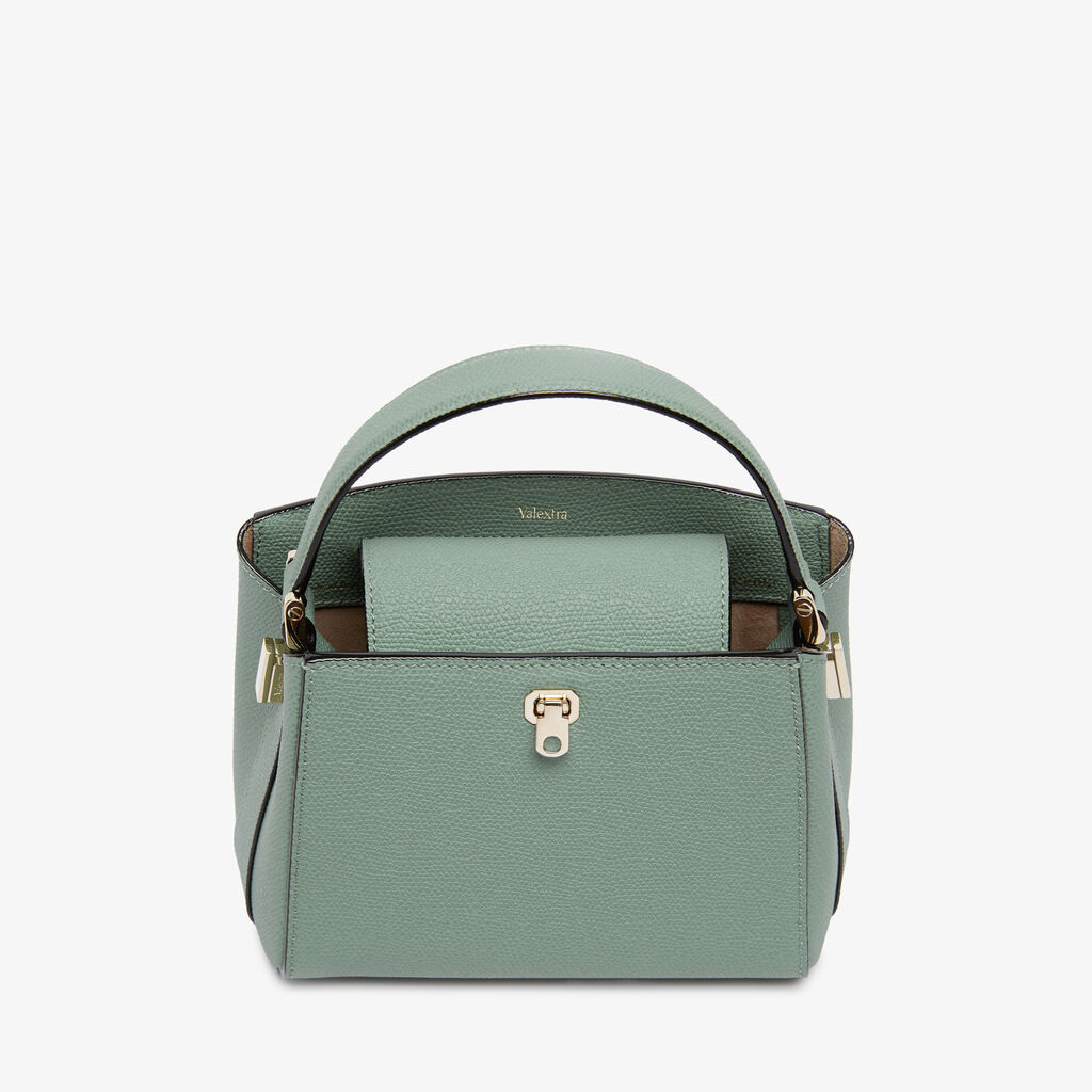 Brera Crossbody Micro Bag - Eucalyptus Green - Vitello VS - Valextra - 7