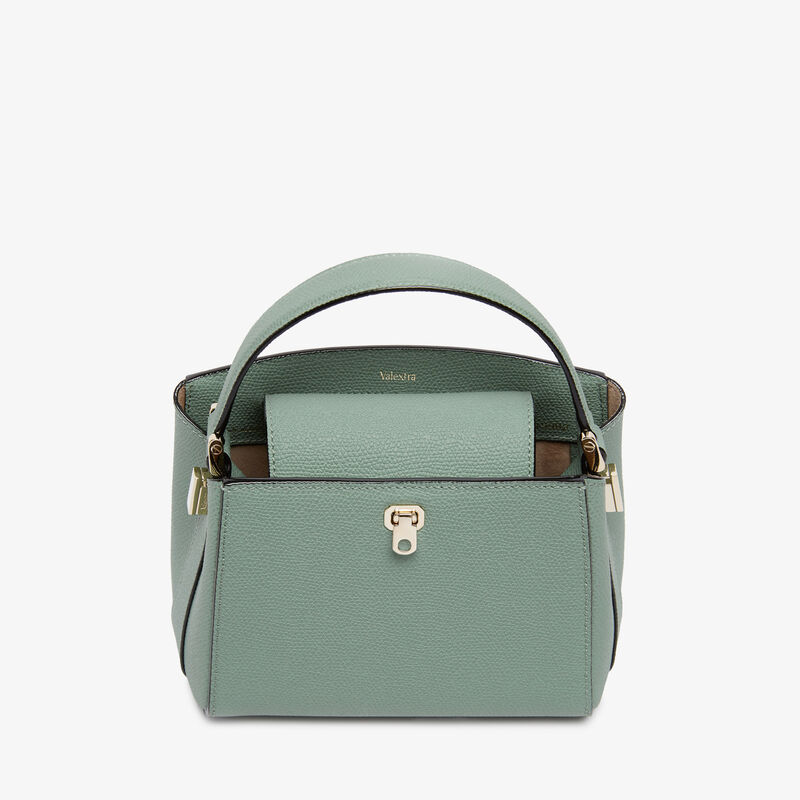 Brera Crossbody Micro Bag - Eucalyptus Green - Millepunte calf leather - Valextra - 7