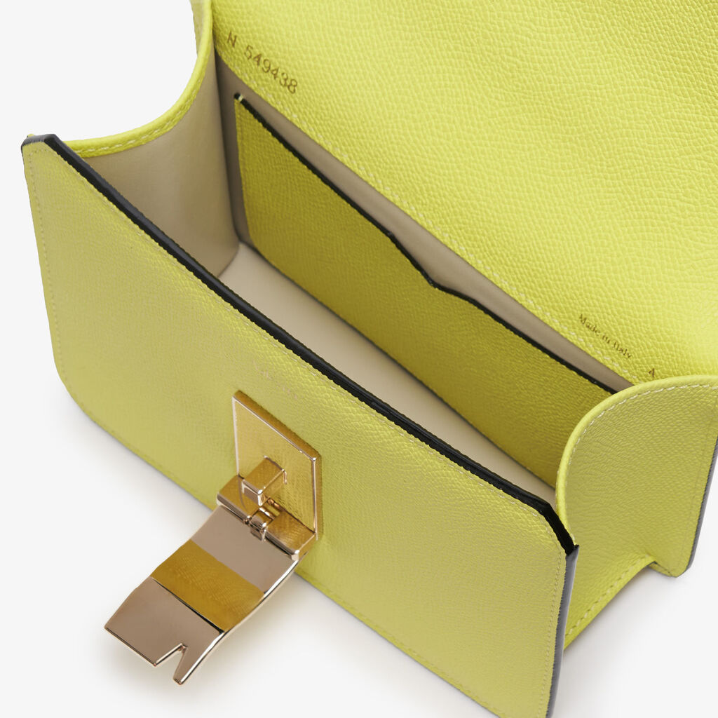 Borsa a Tracolla Nolo Mini - Giallo Citrino - Vitello VS - Valextra - 5