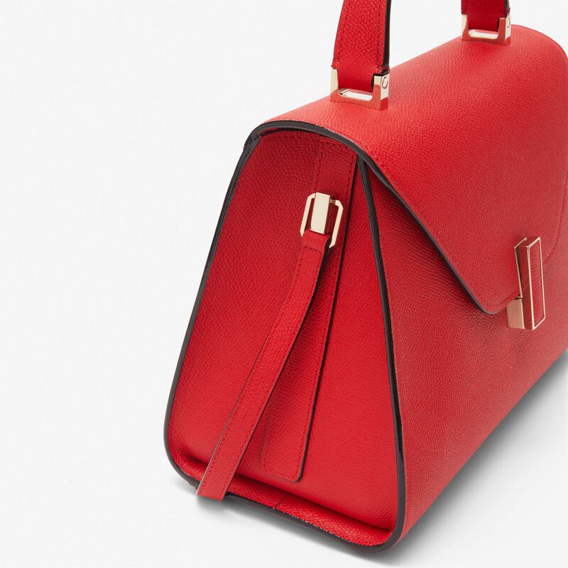 Iside Top handle medium bag - Love Red - Millepunte calf leather - Valextra - 5