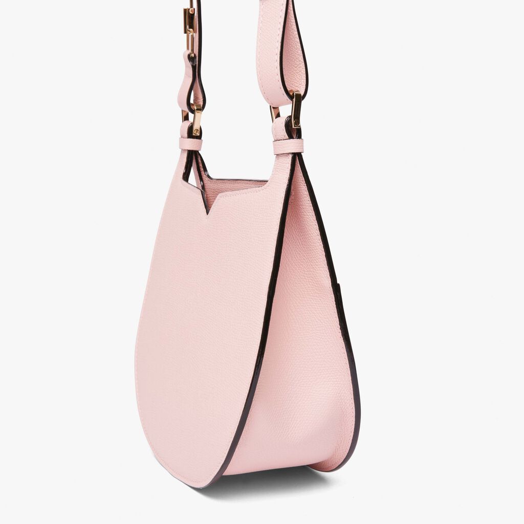 Hobo Weekend Mini Bag - Peony Pink - Vitello VS - Valextra - 5