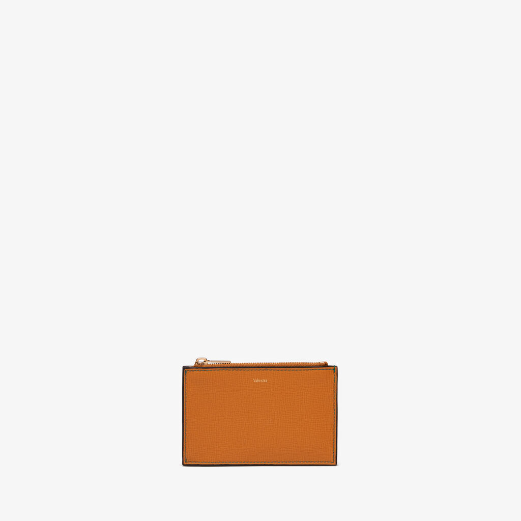 Card Holder 3CC with Zip - Havana Brown - Cuoio VL - Valextra - 4