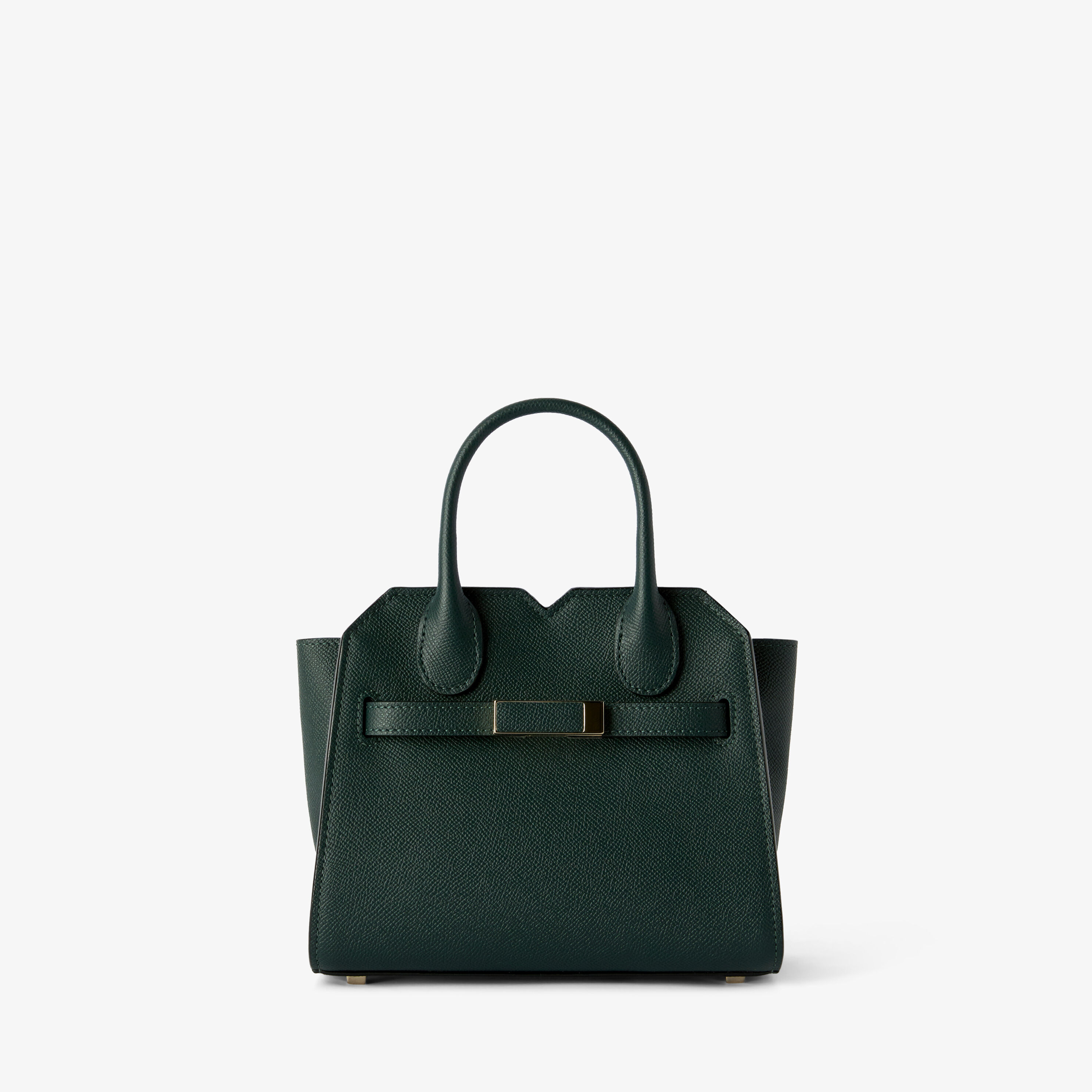 Women's Green Luxury Leather Crossbody Micro Bag | Valextra