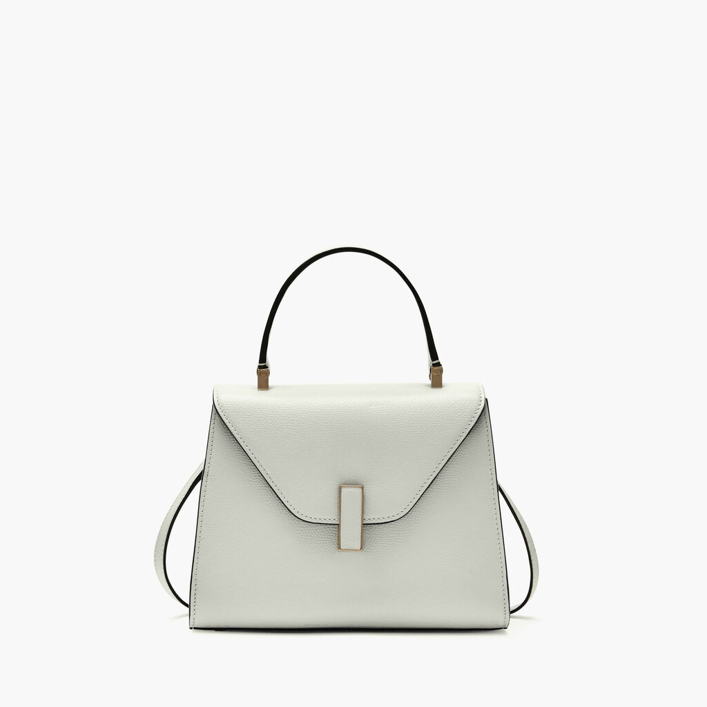 Iside Top handle mini bag - Off White - Vitello VS - Valextra - 1