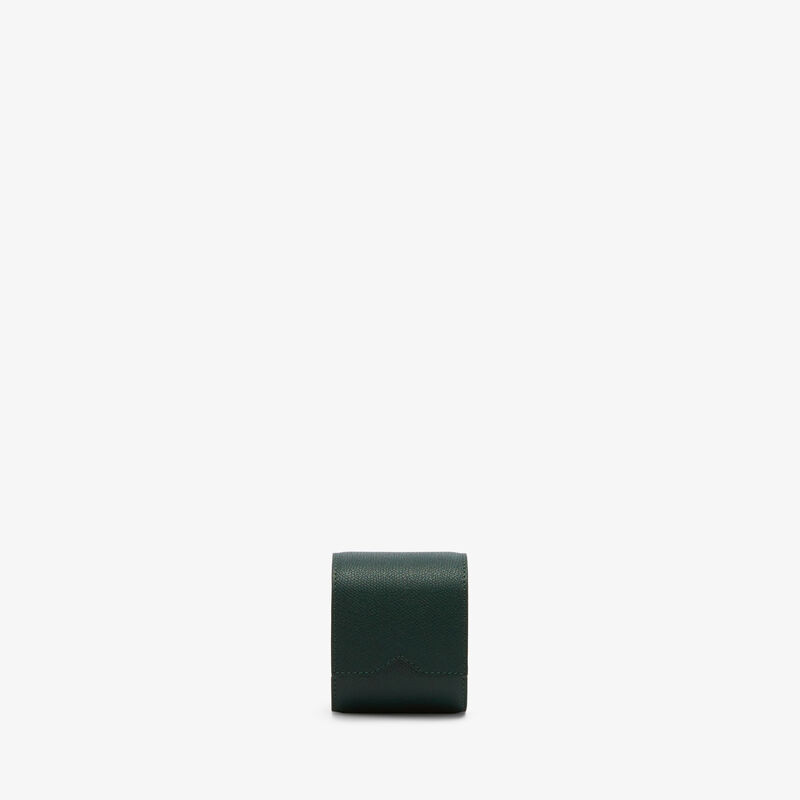 Single Watch Case - Valextra Green - Millepunte calf leather - Valextra - 1