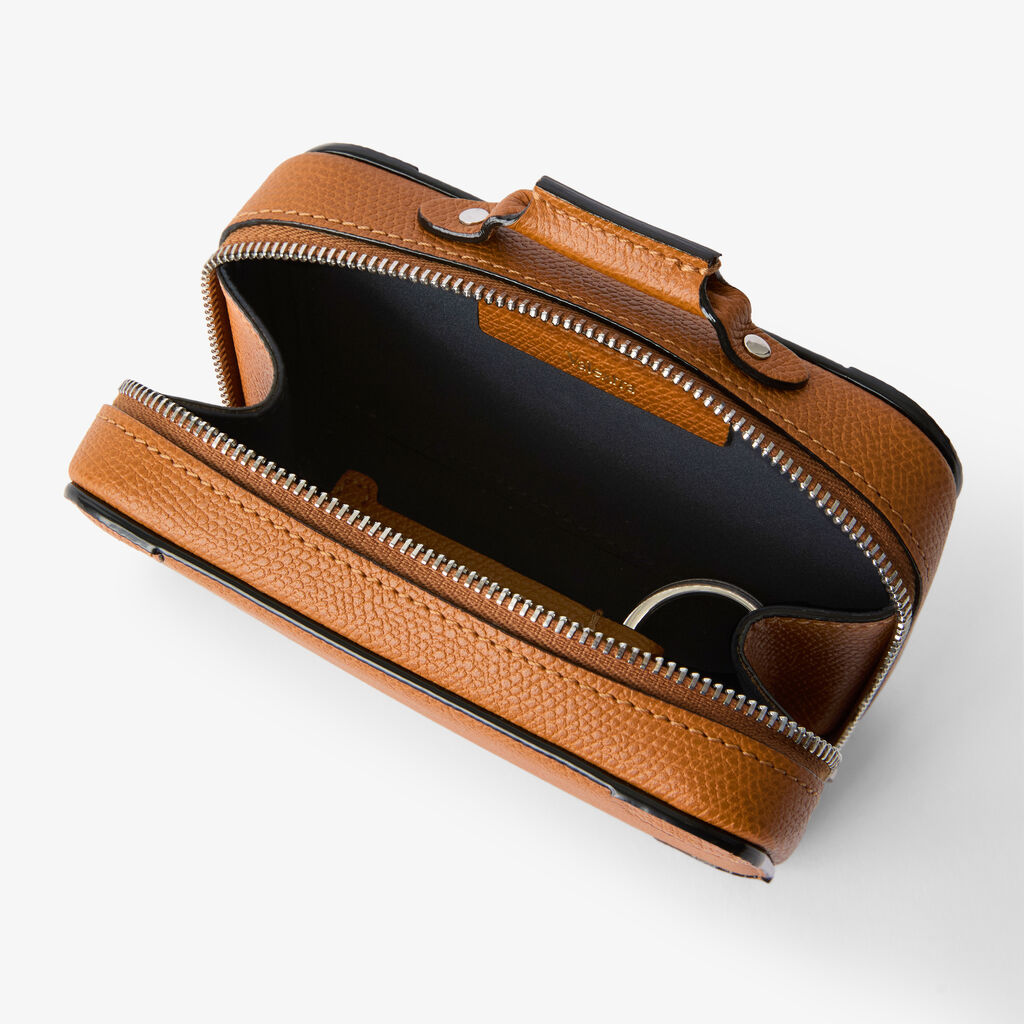 Costa Keychain - Havana Brown - Vitello VS - Valextra - 2