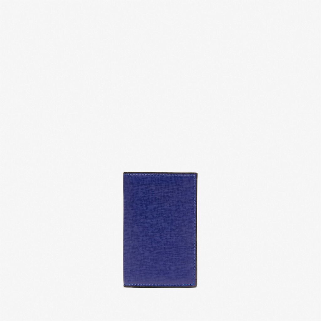 Card Case Onda - Royal Blue - Cuoio VL - Valextra - 1