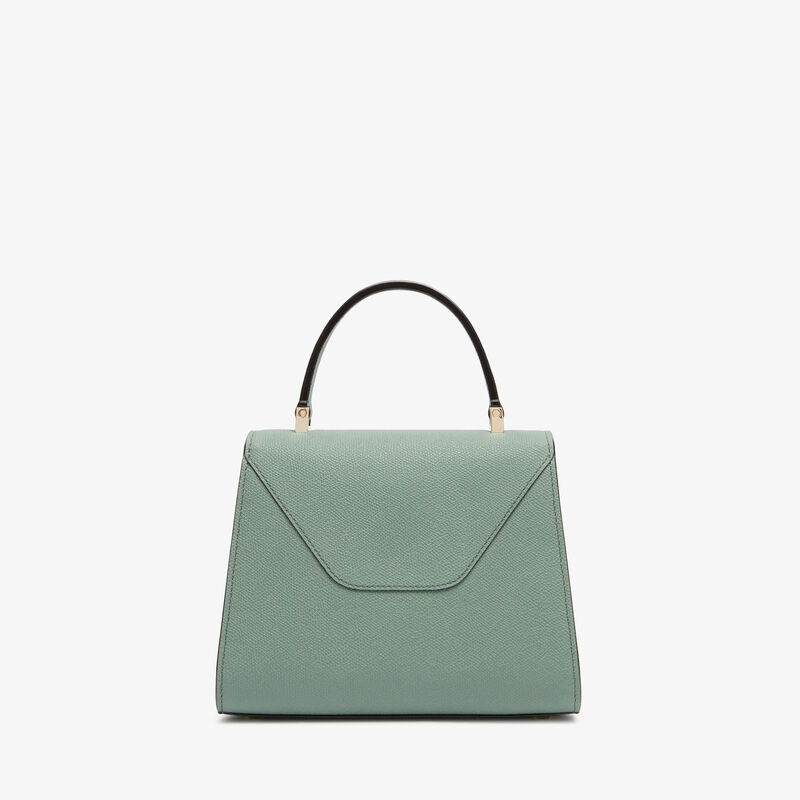 Iside Top Handle Mini Bag - Eucalyptus Green - Millepunte calf leather - Valextra - 6