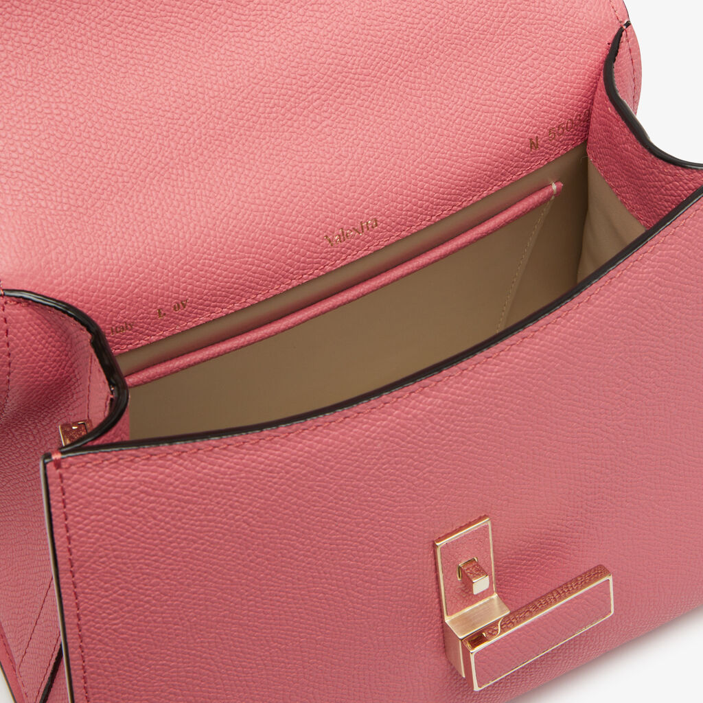 Iside Top Handle Mini Bag - Old Rose - Vitello VS - Valextra - 3