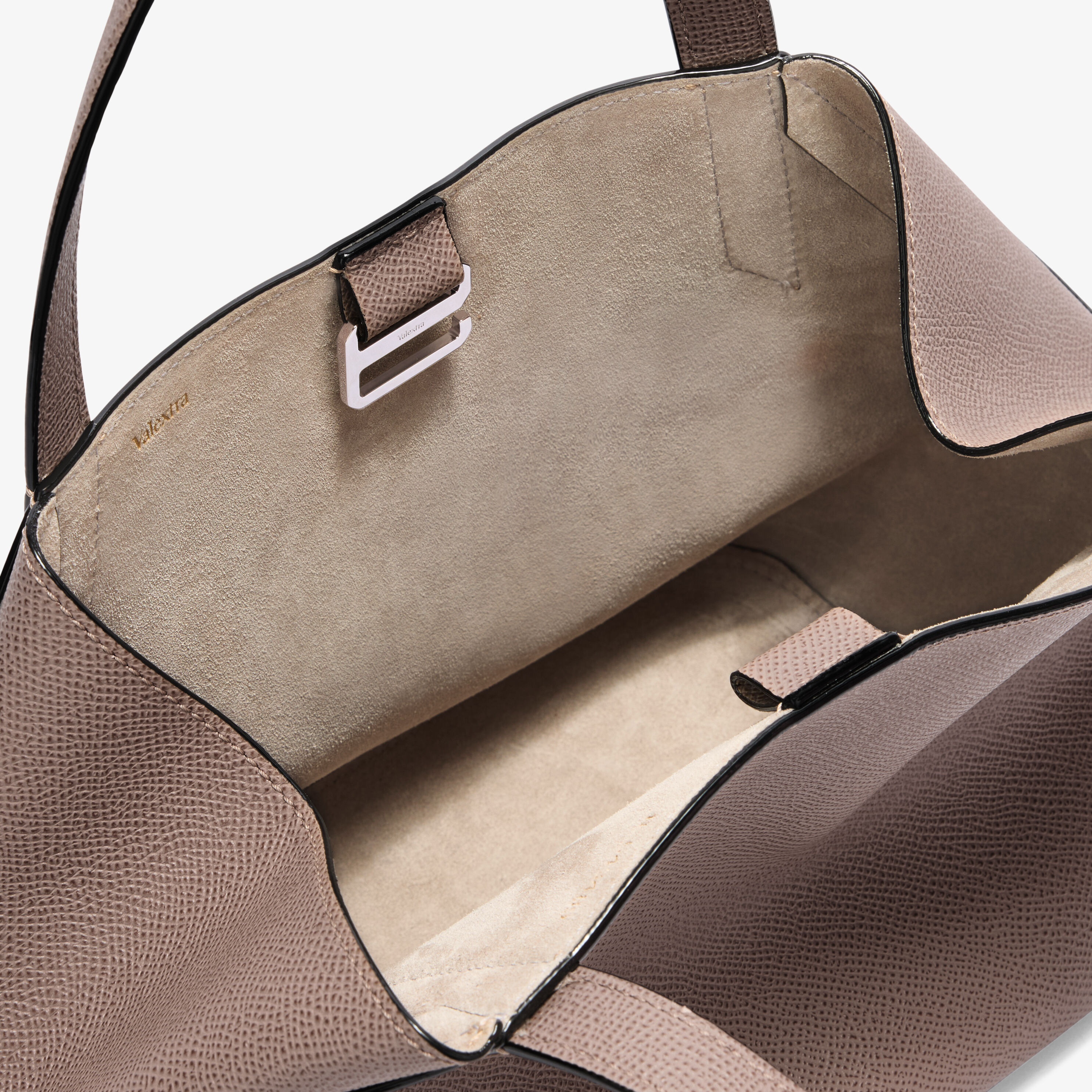 Women's Beige Luxury Grained Leather Gio Two Handles Bag | Valextra