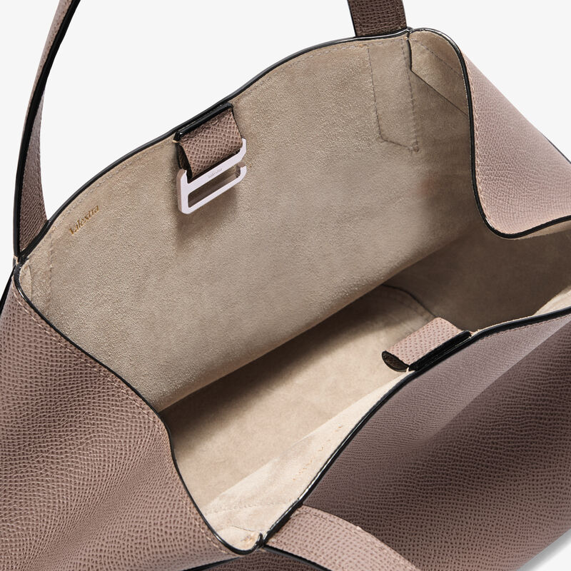 Gio Two Handles Bag - Sahara Brown - Millepunte Soft calf leather - Valextra - 4