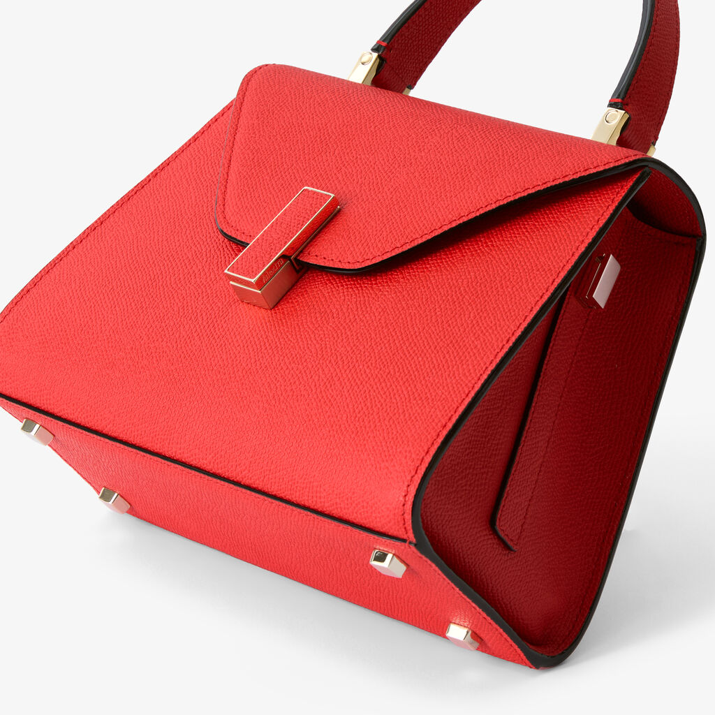 Iside Top handle mini bag - Crimson Red - Vitello VS - Valextra - 5