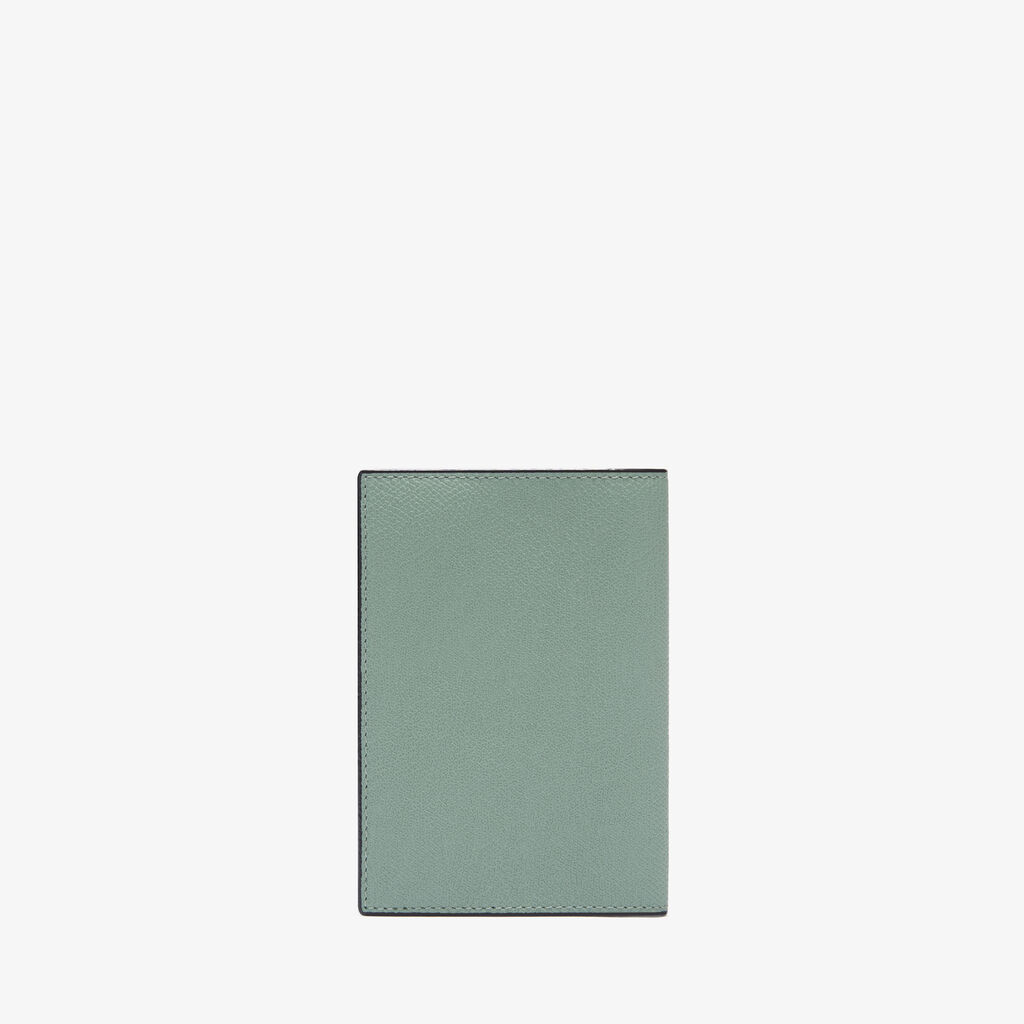 Porta Passaporto - Verde Eucalipto - Pelle di vitello Millepunte - Valextra - 4