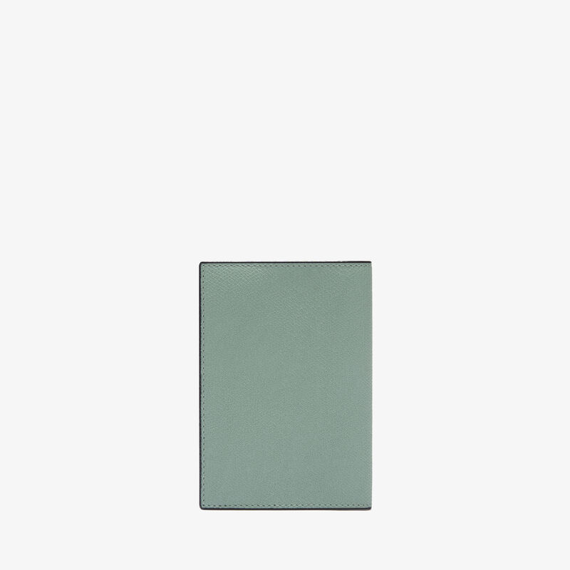 Porta Passaporto - Verde Eucalipto - Pelle di vitello Millepunte - Valextra - 4